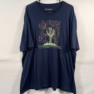 State Forty Eight Mens Crew Neck Saguaro Party Navy 0715